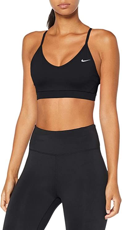 Small                                   Size Chart                                                              Color:  Black/White Nike Sports Bra Outfit, Volleyball Leggings, Nike Bra, Sports Bra Outfit, Bra Outfit, Black Leggings Outfit, Sport Nike, Fitness Outfits, Special Clothes