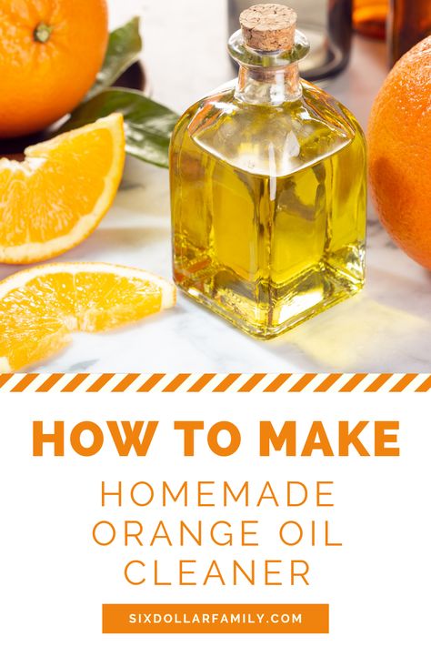 Orange oil is a fantastic cleaner and polisher to help keep your home looking and smelling great! You can use it for everything from disinfecting surfaces to polishing your furniture! Even better is that learning how to make homemade orange oil cleaner is super simple to do! Homemade Orange Oil, How To Make Orange Oil, Homemade Orange Cleaner, Homemade Cleaner With Orange Peels, Orange Oil Diy, Orange Cleaner Diy, Diy Orange Oil, Orange Peel Cleaner, Homemade Clorox Wipes