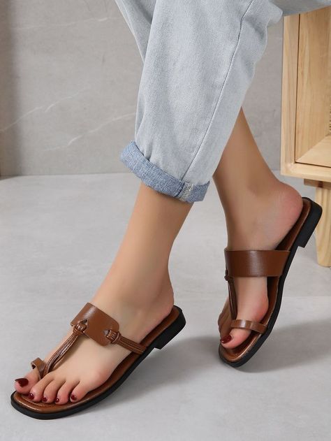 Leather sandals women