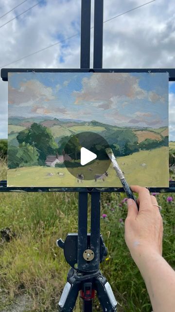 Clare Bowen Art - Plein Air on Instagram: "Landscape & sheep demo! Step by step guide with colour mixes & brush work. Thank you for the suggestions on new subjects for these demo reels, I will be making more soon! Have a lovely weekend 💚
10x14” oil on board
*
*
#roselandpeninsula #paintingvideo #artvideos #pleinairpainting #pleinair #oilpainting #allaprima #cornwall #landscapepainting #arttutorial #paintingdemo #clarebowenartistlandscape" Clare Bowen, Instagram Landscape, Plein Air Landscape, Painting Pictures, Painting Demo, Have A Lovely Weekend, Leather Crafts, Painted Boxes, Plein Air Paintings