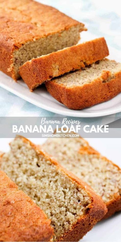 A delicious moist banana cake recipe! The tangy buttermilk makes this homemade banana cake moist and fluffy. Plus ripe bananas add a rich banana flavor. A well-made banana cake is incredibly moist and rich in banana flavor. Best Moist Banana Bread Recipe, Best Moist Banana Bread, Homemade Banana Cake, Banana Loaf Cake, Moist Banana Cake, Banana Loaf, Banana Bread Recipe Moist, Banana Cake Recipe, Moist Banana Bread