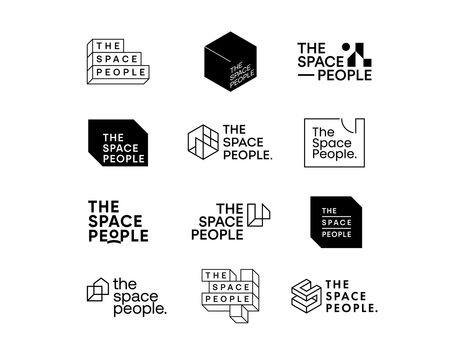 Brutalist Logo Design, Brutalist Logo, Perspective Logo, Collage Logo, Winery Logo, Logo Exploration, Space People, Logo Variations, Digital Logo