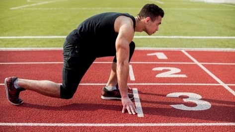 Side view of male runner sprinter gettin... | Free Photo #Freepik #freephoto #people #man #sports #fitness Male Runner, Benefits Of Sports, Track Runners, Faster Runner, Homework Incentives, Relationship Skills, Movie Guide, Student Success, Lift Heavy