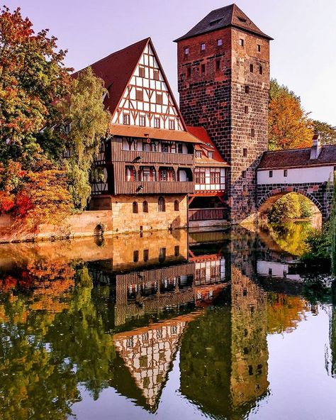 8 Beautiful Fairy Tale Towns In Germany You Have To See!! Little-know hidden towns germany that belong in a fairy tale towns germany. The best towns in western germany! Some of the most beautiful towns close to Munich! #germany #travel Germany Travel Destinations, Quote Beautiful, Nuremberg Germany, Yoga Online, Cities In Germany, Colourful Buildings, Beautiful Autumn, Round Trip, Beautiful Place