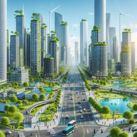 Eco City Concept, City Concept Design, Egypt Cities, Minecraft City Buildings, Eco City, Sci Fi City, Minecraft City, Sustainable City, Forest City