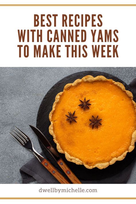 Sweet Potato Pie From Canned Yams, Sweet Potato Recipes Using Canned Yams, Leftover Yams Recipes, Recipes With Canned Sweet Potatoes, Sweet Potato Pie With Canned Yams, Recipes With Canned Yams, Recipes Using Canned Yams, Canned Yams Recipe, Can Yams Recipe