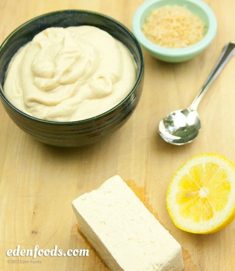 Tofu Dessert, Recipes Tofu, Vegetarian Sauces, Recipes With Whipping Cream, Homemade Condiments, Coconut Whipped Cream, Food Allergy, No Dairy Recipes, Sugar Free Desserts