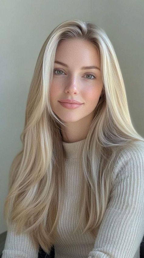 Pretty Faces Woman, Model Face Woman, Beautiful Women's Faces, Blond Hair Long, Beauty Woman Face, Sleek Buns, Beautiful Woman Face, Girl Blonde Hair, Pretty Blonde Hair