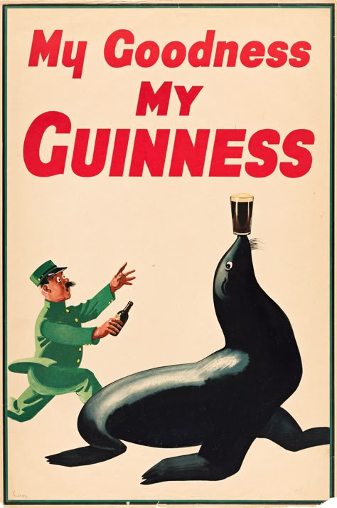 Guinness Advert, Guinness Beer, Beer Poster, Vintage Advertising Posters, Dorm Posters, Advertising Poster, Drinking Beer, Glossy Photo Paper, Happy Kids