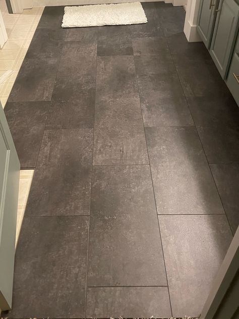 Lifeproof Overlook Slate 22 MIL x … curated on LTK Slate Laminate Flooring, Lifeproof Bathroom Floor, Lifeproof Vinyl Flooring, Slate Floor Kitchen, Click Lock Flooring, Building A Basement, Slate Flooring, Laminate Flooring, Bathroom Flooring