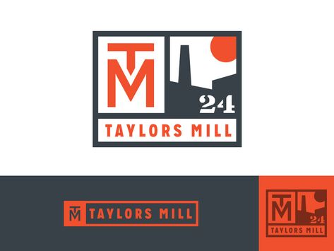 Taylors Mill Logo by Shed Labs | Dribbble | Dribbble Chamber Logo, Jm Logo, Roofing Logo, Textile Mill, Cult Leader, Graphic Design Blog, River Trail, Yellow Duck, Studio Space