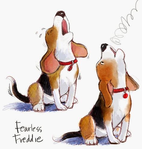 Dog Caricature, Beagle Funny, Beagle Art, Colorful Hairstyles, Cute Beagles, 강아지 그림, Beagle Puppy, Dog Wallpaper, Beagle Dog