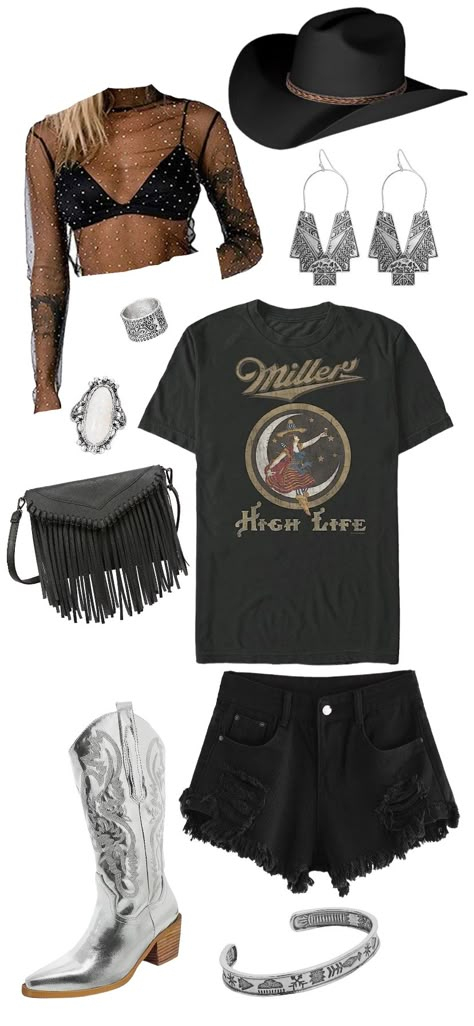 Country Concert Outfit Long Shirt, Papa Roach Concert Outfit, July Country Concert Outfit, Country Rock Concert Outfit Plus Size, Folk Country Concert Outfit, Jessie Murph Concert Outfits, Kolby Cooper Concert Outfit, Country Outfits For Party, Inside Country Concert Outfit