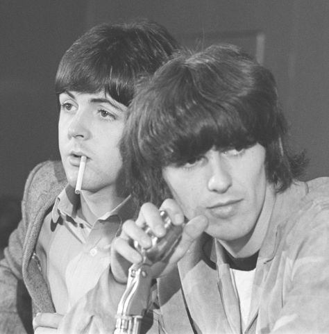 Paul And George, George Harrison, Paul Mccartney, Tumblr