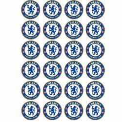 Chelsea Crest style 24 Edible Wafer Paper Fairy/Cup Cake Toppers on an A4 sheet - Birthday Cake and Party Idea: Amazon.co.uk: Kitchen & Home... Edible Rice Paper, Edible Toppers, Fairy Cake, Cake Picks, Disney Frozen Birthday, Edible Cupcake Toppers, Pencil Writing, Wafer Paper, Writing Supplies