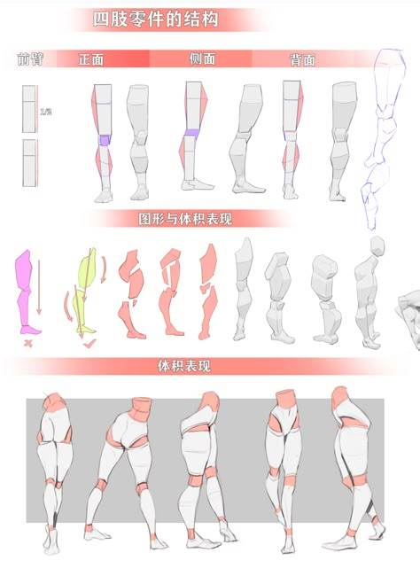 Leg Construction Drawing, How To Draw Legs Men, Leg Tutorial Drawing, Legs Reference Drawing, Leg Reference Drawing, Leg Anatomy Reference, How To Draw Legs, Legs Drawing Reference, Leg Drawing Reference