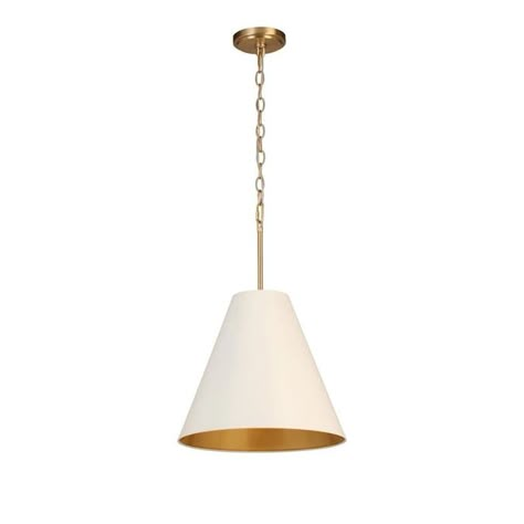 allen + roth Soft Gold Transitional White Glass Bell Pendant Light in the Pendant Lighting department at Lowes.com Gold Pendant Lights Over Kitchen Island, Kitchen Pendent Lights, Brass Pendant Lights Kitchen, Kitchen Counter Lighting, Affordable Pendant Lighting, Country Pendant Lighting, Colonial Remodel, Bell Pendant Light, Brass Pendant Lights