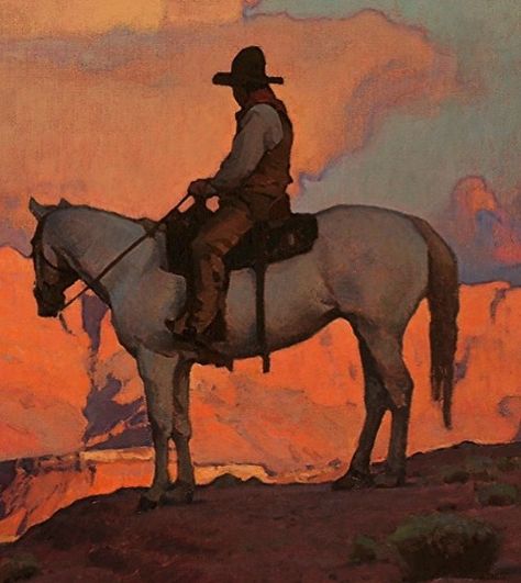 Vintage Cowboy Painting, Glenn Dean, Cowboy Sitting, Western Sketches, Cowboy Painting, Cowboy Artwork, Howard Pyle, Cowboy Artists, Western Paintings