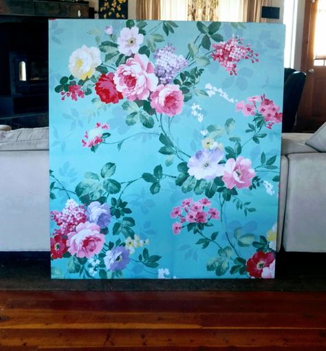 Framed Shower Curtain Wall Art, Shower Curtain Canvas Diy Wall Art, Repurpose Shower Curtain, Wall Of Roses, Shower Curtain Wall Art, Large Scale Wall Art, Giant Wall Art, Curtain Art, Recycled Decor