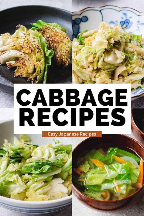 Looking for an easy way to cook with cabbage? These Japanese Cabbage Recipes will help you enjoy this delicious vegetable with simple ingredients. Try them out today! Cabbage Recipe Chinese, Japanese Cabbage Salad Recipes, Japanese Cabbage Soup, Chicken With Cabbage Recipes, Cabbage Appetizer Recipes, Cabbage Recipe Asian, Quick Japanese Recipes, Yamitsuki Cabbage, Recipes With Cabbage Healthy