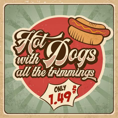 Tgif Funny, Restaurant Sign, Photography Names, Hot Dog Stand, Vintage Png, Restaurant Signs, Retro Advertising, Dog Vector, Creative Resume Templates