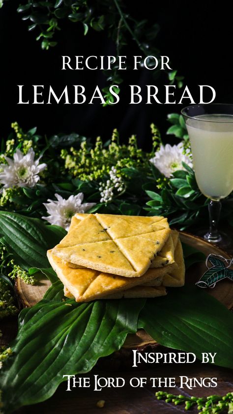 Elven Bread Lord Of The Rings, Elven Themed Party, Lembas Bread Lotr, Elven Lembas Bread, Hobbit Inspired Recipes, Lord Of The Rings Meal Plan, Hobbit Day Meal Plan, Lord Of The Rings Themed Snacks, Lambas Bread Recipe