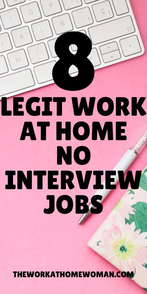 8 Legit Work at Home No Interview Jobs Extra Money Jobs, Wfh Job, Work At Home Jobs, Work From Home Careers, Work From Home Companies, Stay At Home Jobs, Night Jobs, Job Info, Legit Work From Home