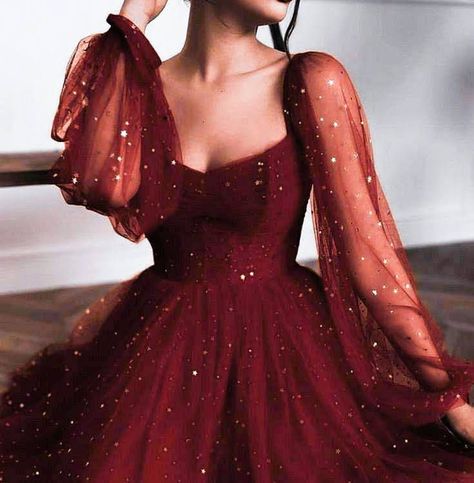 Red Ball Gown With Sleeves, Dark Red Grad Dresses, Maroon Prom Dress Long, Red Prom Dresses Long Elegant, Red Long Sleeve Prom Dress, Maroon Outfits, Dark Red Prom Dress, Vestidos Color Vino, Maroon Prom Dress