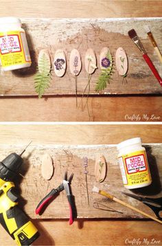 DIY Pressed Flowers Pendant using a Driftwood Base | Craftify My Love Pressed Flower On Wood, Dried Flowers On Wood, Pressed Flower Jewelry Diy, Pressed Flowers Ideas, Diy Pressed Flowers, Inspirational Jewelry Quotes, Pressed Flowers Diy, Diy Pendants, Pressed Flower Crafts