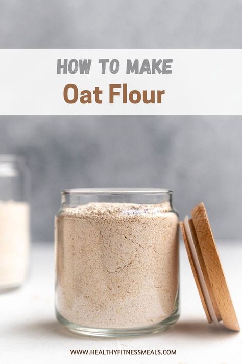 Learn how to make oat flour at home in less than 5 minutes with this easy step-by-step tutorial. Use it to make muffins, bread, and more. Homemade Oat Flour, Make Oat Flour, Wild Recipes, Foods That Contain Gluten, Oat Flour Recipes, How To Make Oats, Holistic Diet, Healthy Groceries, Baked Oats