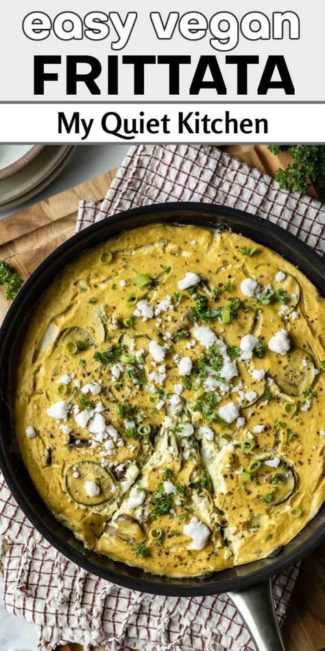 Veggies High In Protein, Fritata Recipe, Vegan Frittata, Best Tofu, Vegan High Protein, Vegan Bacon Bits, Seasonal Veggies, Flours Banana Bread, Vegan Holiday Recipes