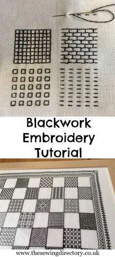 Motifs Blackwork, Diy Embroidery Projects, Blackwork Embroidery Patterns, Sulaman Pita, Embroidery Wall Art, Subversive Cross Stitch, Blackwork Embroidery, Embroidery Tutorial, Pola Kristik