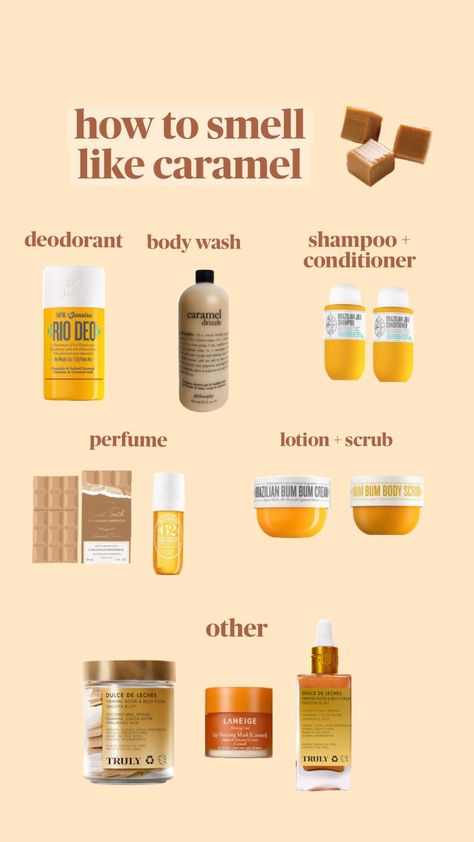 how to smell like caramel Smell Like Caramel, Natural Skin Care Remedies, Serious Skin Care, Fragrances Perfume Woman, Body Hygiene, Perfume Collection Fragrance, Shower Skin Care, Perfume Scents, Perfume Lover