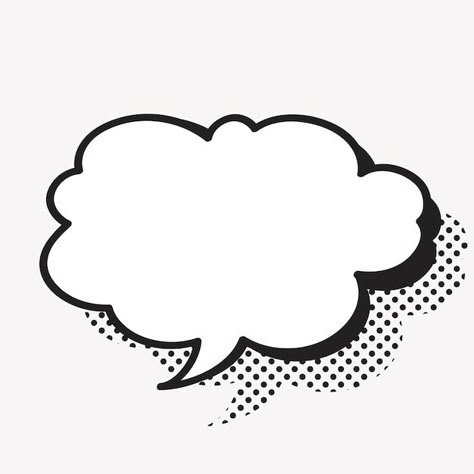 Free vector speech bubble vector in half... | Free Vector #Freepik #freevector #talk-cloud #chat-cloud #thinking-cloud #comic-speech-bubble Thinking Cloud, Quiz Poster, Song Collage, Comic Cloud, Text Cloud, Canva Icon, Thought Cloud, Talk Bubble, Bubble Drawing