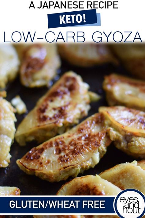 Low-Carb Gyoza Keto Potstickers, Gyoza Recipe, Gyoza Dumplings, Newest Recipes, Healthy Japanese Recipes, Low Carb Low Fat Recipes, Japanese Recipe, Fried Dumplings, Baking Soda Beauty Uses