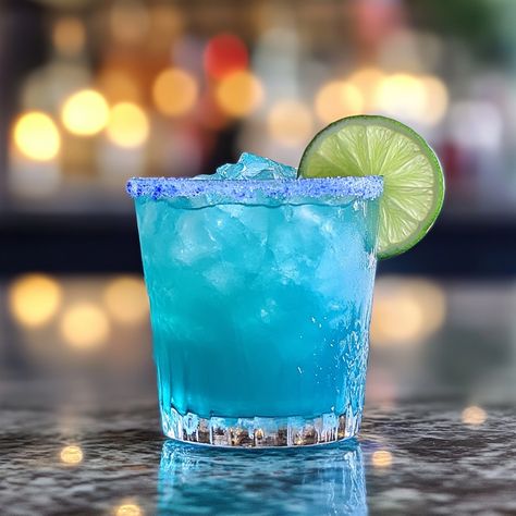 ⚡️🌿 Spark your senses with the Electric Essence Margarita! A zesty twist that electrifies! 🍋✨ #ElectricEssenceMargarita #CocktailVibes Electric Essence Margarita Ingredients: Tequila (1 oz) Blue curaçao (1/2 oz) Fresh lime juice (1/2 oz) Agave syrup (1/4 oz) Ice Lime wedge (for garnish) Instructions: Fill a shaker with ice. Add tequila, blue curaçao, lime juice, and agave syrup. Shake well and strain into a glass with ice. Garnish with a lime wedge. ⚡️🍸 A refreshing and vibrant margarita ... Blue Margaritas, Blue Hawaiian Margarita, Gsm Blue Mojito Drink Aesthetic, Gsm Blue Mojito Drink, Blue Tequila, Blue Margarita, Margarita Ingredients, Agave Syrup, Blue Curacao