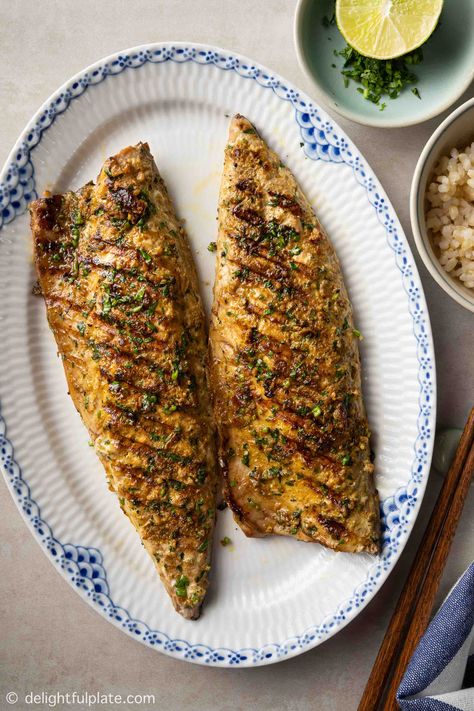 Dory Fish Recipe, Mackerel Fillet Recipes, King Fish Recipe, Basa Fillet Recipes, Easy Baked Shrimp, Filet Recipes, Air Fryer Fish Recipes, Grilled Mackerel, Grilled Fish Recipes