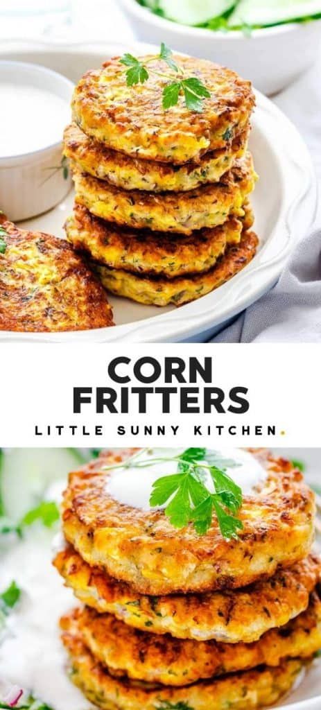 Corn Fritters Recipe, Sweet Corn Fritters, Corn Fritter Recipes, Balkan Food, Easy Corn, Fritters Recipe, Corn Fritters, Photo Food, Fritter Recipes