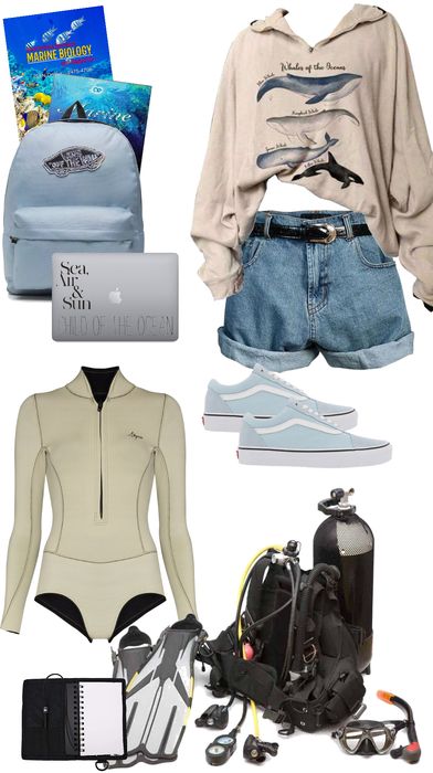 marine biology Outfit | ShopLook Biologist Aesthetic Outfit, Biology Outfit, Marine Biologist Aesthetic Outfits, Marine Biology Outfits, Marine Biology Clothes, Marine Biologist Career Dream Job, Marine Biology Jobs, College Casual, Sporty Summer