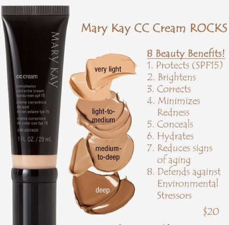 Mary Kay Cc Cream Benefits, Corrector Mary Kay, Base Mary Kay, Mary Kay Cc Cream, Mary Kay Printables, Mary Kay Facebook, Mary Kay Inspiration, Mary Kay Foundation, Mary Kay Gifts