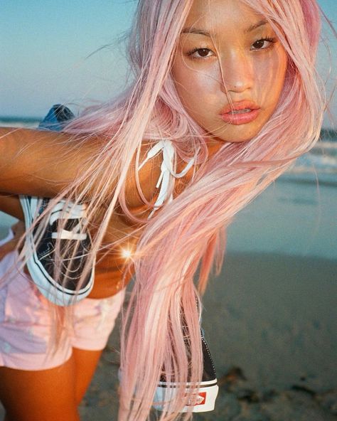 Tan Skin, Pastel Hair, Dye My Hair, Dream Hair, Hair Inspo Color, Aesthetic Hair, Pink Hair, Photography Inspo, Hair Goals