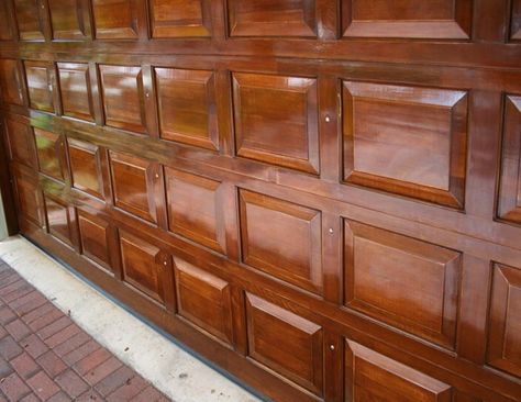 Staining Your Metal Garage Door - Anderson Garage Doors Wooden Garage Door, Metal Garage Doors, Garage Door Paint, Garage Door Types, Steel Garage Doors, Garage Door Styles, Metal Garage, Wood Garage Doors, Garage Door Makeover