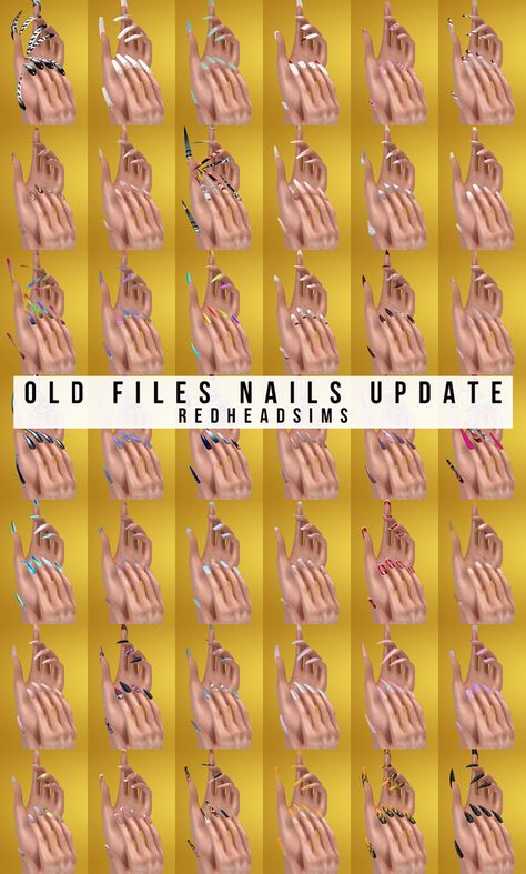 OLD FILES NAILS UPDATE | Redhead Sims CC Nails Sims 4 Cc Patreon, Sims 4 Cc Add Ons, Sims Nails Cc, Sims 4 Nails Cc Patreon, Sims4 Cc Nails, Nails Cc Sims 4, Sims 4 Cc Nails Patreon, Sims4 Nails, The Sims 4 Nails