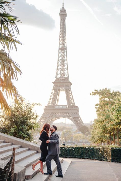 Paris Picture Ideas, Trocadero Paris, European Summer Vacation, Paris February, Paris Photo Ideas, Paris Couple, Paris Elopement, Jardin Des Tuileries, Romantic Photography