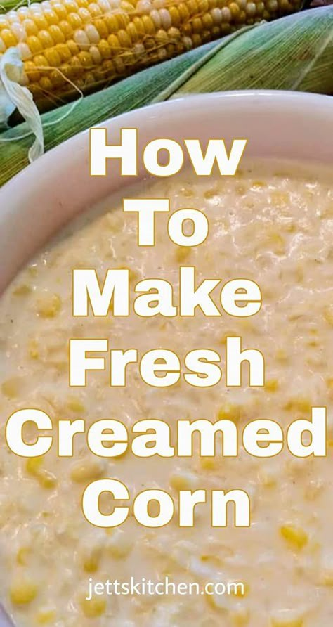 Fresh Creamed Corn, Best Creamed Corn, Best Corn On The Cob, Corn Off The Cob, Fresh Corn Recipes, Homemade Cream Corn, Creamy Scalloped Potatoes, Creamed Corn Recipes, Cream Corn