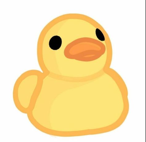 Drawing Duck Cute, Ducks Cute Drawing, Funny But Cute Wallpaper, Cute Yellow Doodles, Silly Duck Drawing, How To Draw Ducks, Cute Duck Doodle, How To Draw A Duck, Duck Cartoon Drawing