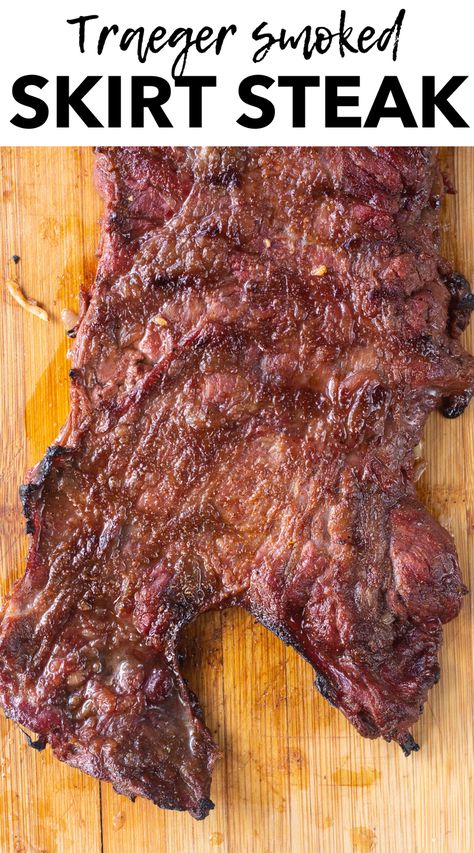 Smoked Carne Asada, Traeger Carne Asada, Traeger Fajitas, Smoked Flank Steak, Smoked Steak Fajitas, Skirt Steak Smoker Recipes, Smoked Skirt Steak Recipes, Tri Tip On The Traeger, Traeger Flank Steak