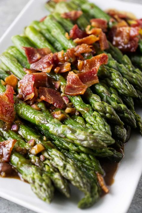 Frozen Asparagus in Air Fryer Frozen Asparagus, Asparagus Bacon, Air Fryer Recipe, Bacon Wrapped Asparagus, Seasoned Bread Crumbs, Sprouts With Bacon, Vinaigrette Recipes, Asparagus Recipe, Bacon Bits