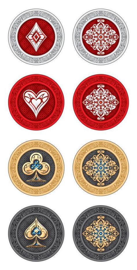 Poker Chip Aesthetic, Coin Design Ideas, Poker Chips Design, Poker Chip Design, Poker Chips Tattoo, Poker Game, Poker Room, Poker Chip, Playing Cards Design