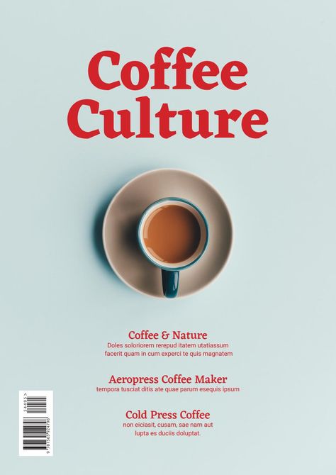 Coffee Magazine, Desain Buklet, Design Café, Desain Editorial, Plakat Design, Food Poster Design, Coffee Culture, Coffee Branding, Coffee Design